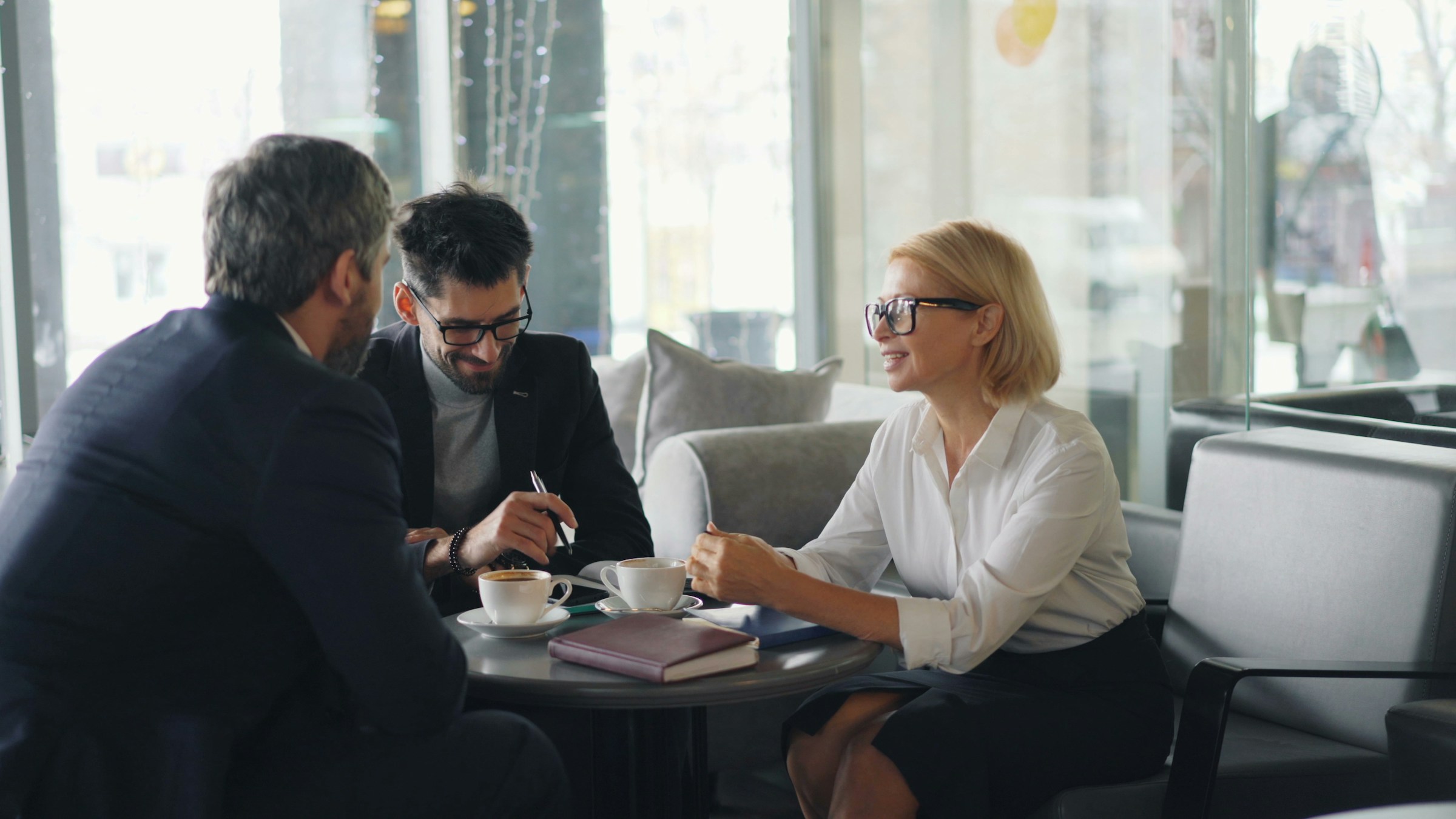 Advisors and operators discussing an energy deal