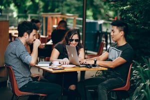 startup having meeting