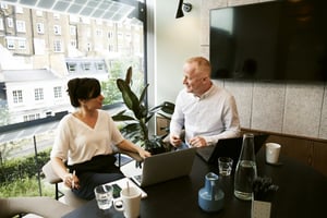 Man and Woman Talking